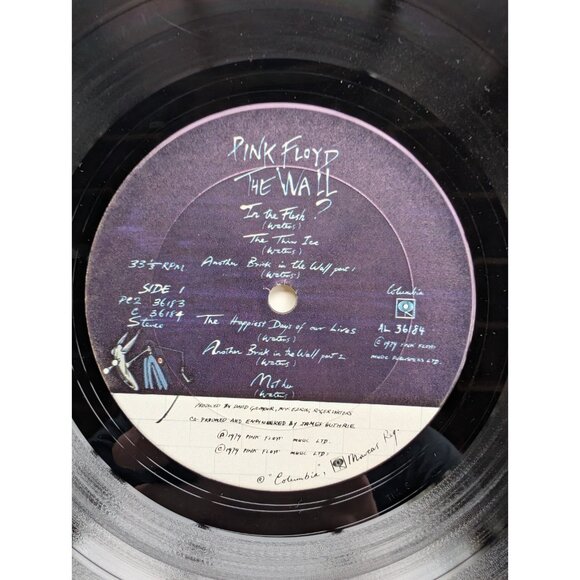 Pink Floyd The Wall Original Print Vinyl Record 1979 Columbia PC2 36183 w/Sleeve - Picture 3 of 16